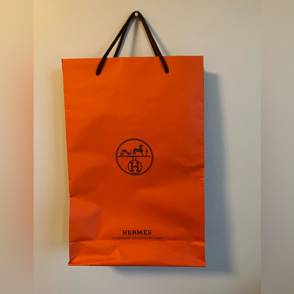 Authentic Hermes Shopping Bag